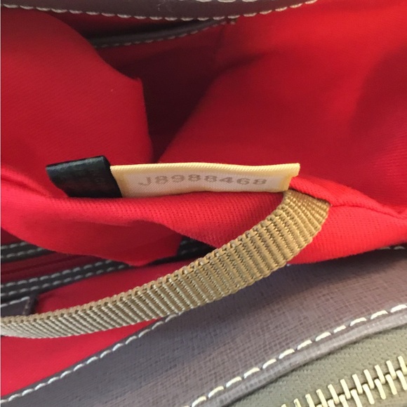 Dooney & Bourke Graphite Leather Tote Structured Design w/Crossbody & Dust Bag - Picture 13 of 13